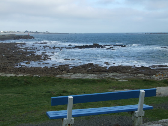 Vue sur l'entrée du port de Lesconil