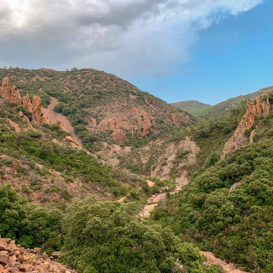Paysage au cœur du massif de l'Esterel