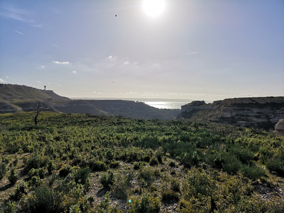 vue sur l'étang de Berre