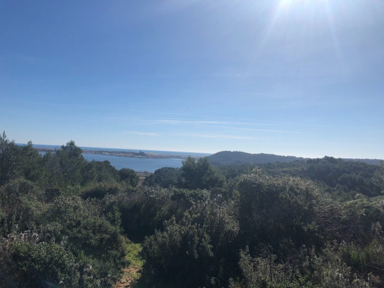 Vue sur l'étang de Gruissan