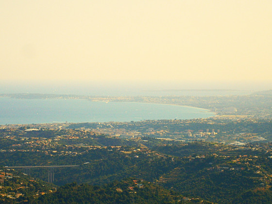 Vue sur la baie de Nice