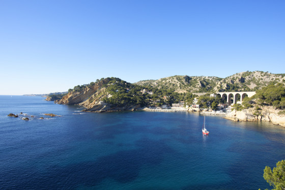 Vue sur la Calanque grand Méjean