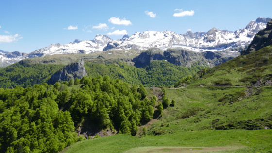 Vue sur la chaîne d\'Aspe
