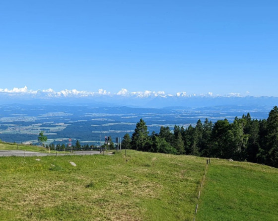 Vue sur la chaine des Alpes