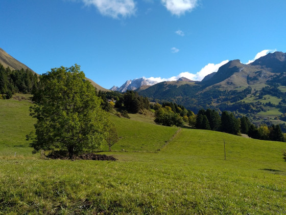 Vue sur la chaine des Aravis.