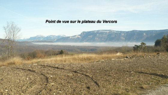 Vue sur la chaîne du Vercors