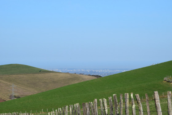 Vue sur la côte basque
