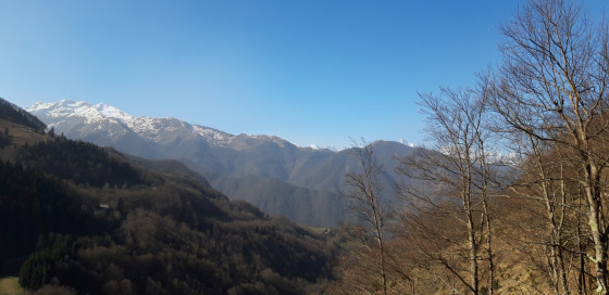 Vue sur la crête du Soubirou