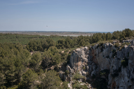 Vue sur la mer depuis le gouffre de l'&OElig;il Doux