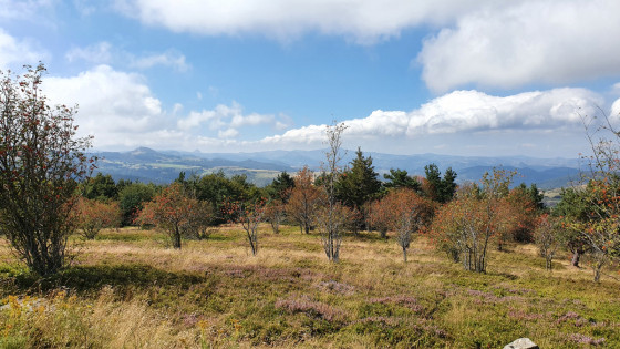 Vue sur la montagne ardéchoise