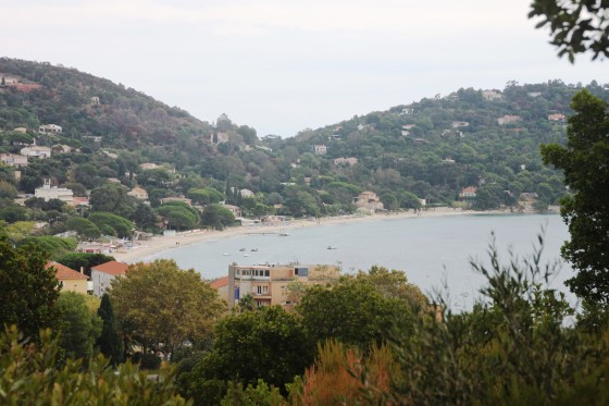 Vue sur la plage de Cavalière