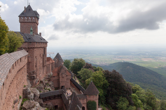 Vue sur la Plaine d'Alsace depuis le château
