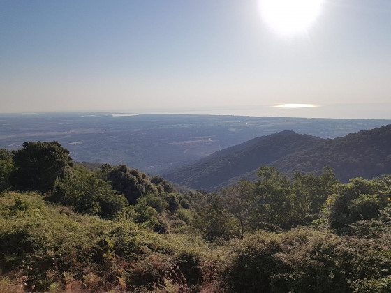 Vue sur la plaine et la mer