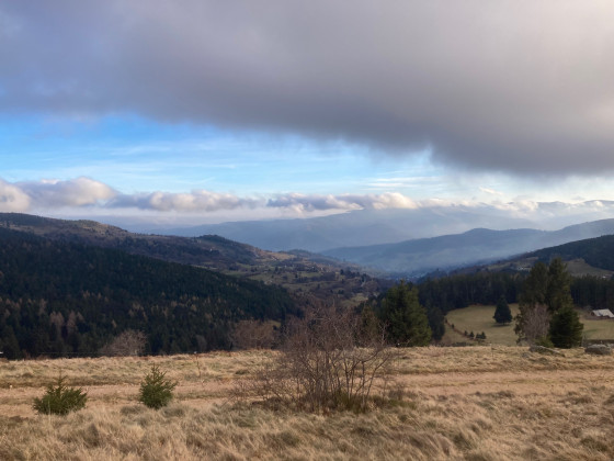 Vue sur la plaine.