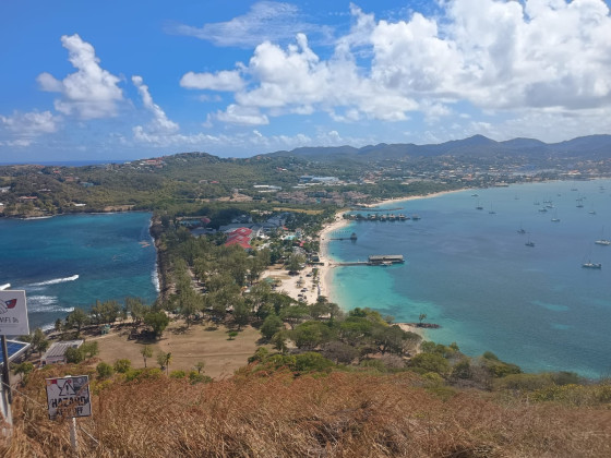 vue sur la presqu'île de Pigeon Island