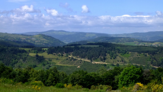 Vue sur la vallée après Chazelles