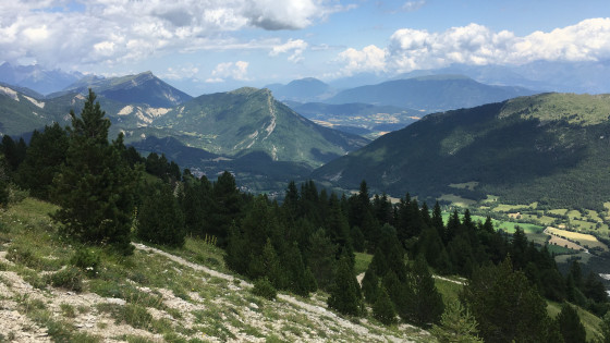 Vue sur la vallée de Chichilianne