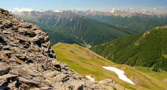 Vue sur la vallée de départ