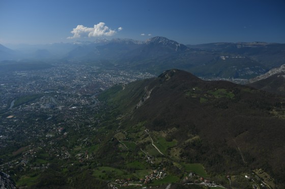 Vue sur la vall&eacute;e de Grenoble
