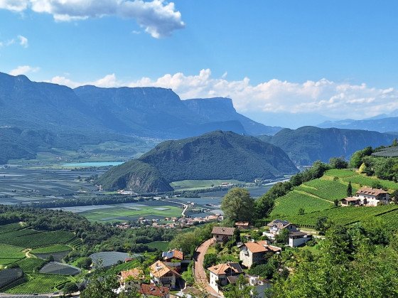 Vue sur la vallée de l'Adige
