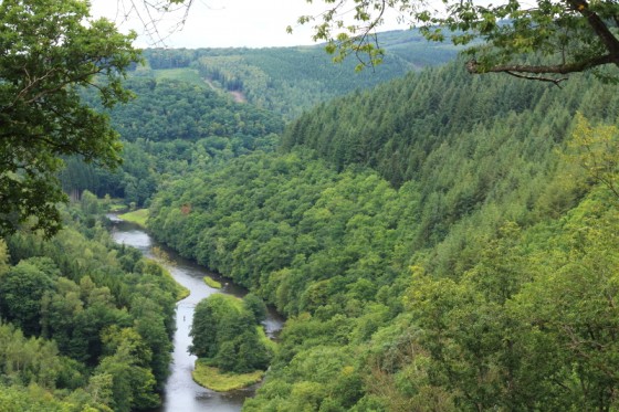 Vue sur la vallée de l\' Ourthe
