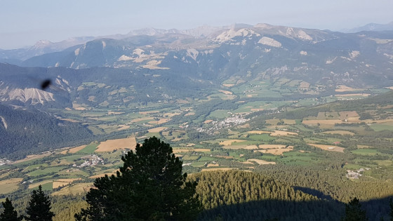 Vue sur la vallée de la Blanche