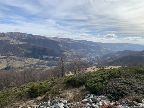 Vue sur la vallée de la Cere