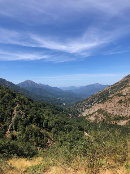 Vue sur la Vallée de la Gravona