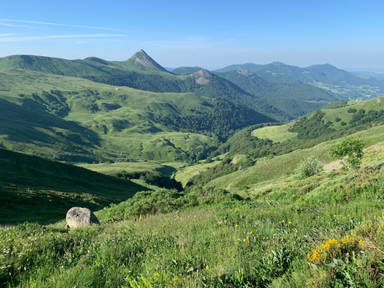 Vue sur la vallée de la Jordanne