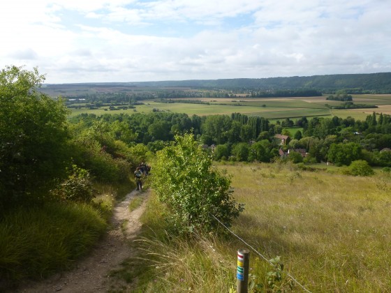 Vue sur la vallée de la Seine depuis le coteau