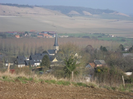 Vue sur la vall&eacute;e de laBethune