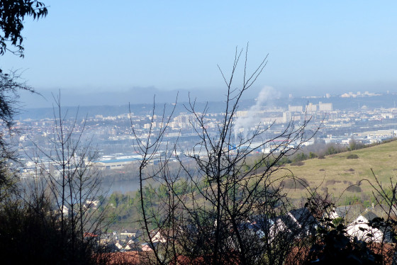 Vue sur la vallée de Seine après la brume