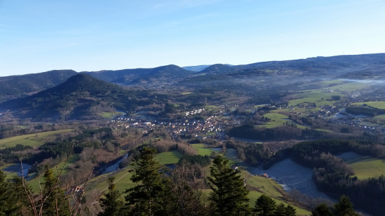 Vue sur la vallée depuis le GR 533