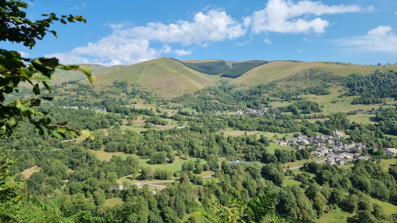 Vue sur la vallée du Larboust