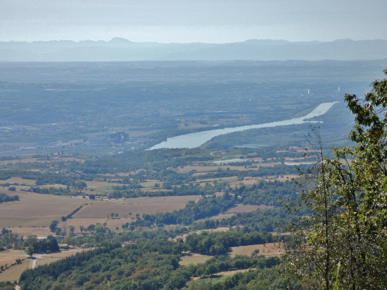 Vue sur la vallée du Rhône