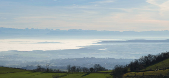 Vue sur la vallée du Rhône