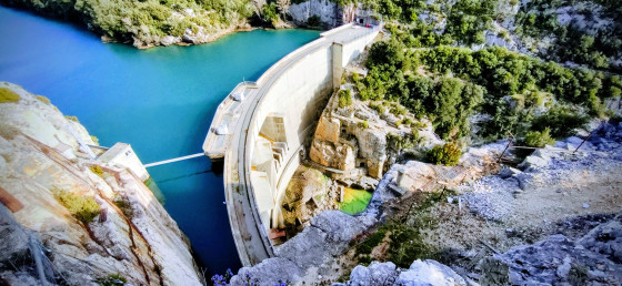 vue sur le barrage
