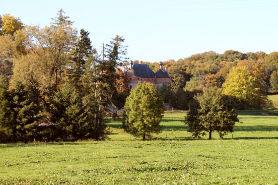 Vue sur le château de Beaupré