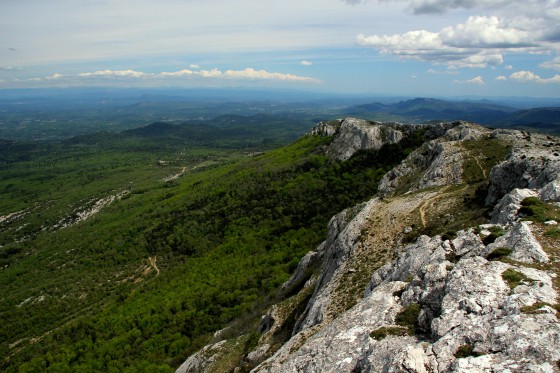 Vue sur le chemin du retour en contre-bas