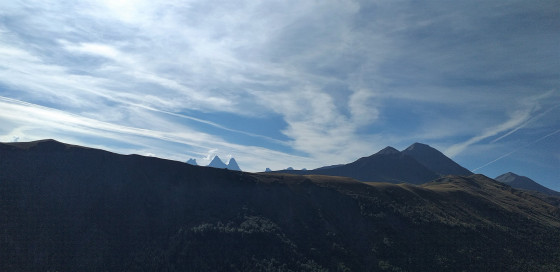 Vue sur le Crêt d\'Ornon et les aiguilles d\'Arves
