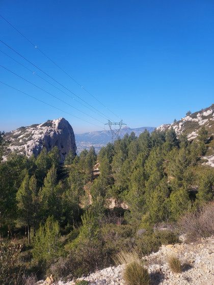 Vue sur le Garlaban à partir du point 4