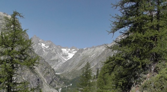 Vue sur le Glacier Blanc