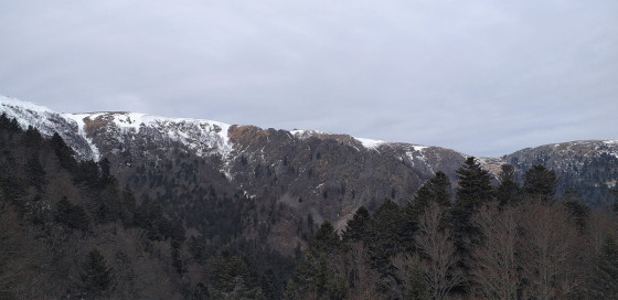 Vue sur le Hohneck depuis Kerbholz