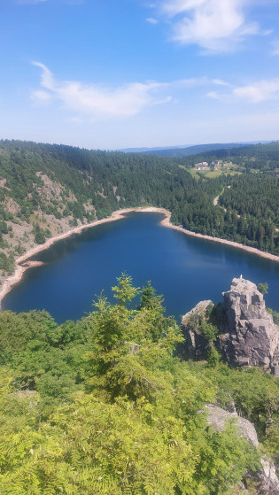 Vue sur le lac blanc