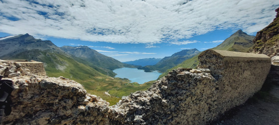 Vue sur le Lac du Mont Cenis depuis le Fort de la Turra