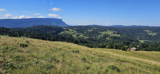 Vue sur le Marg&eacute;riaz et Chalet Lamigue