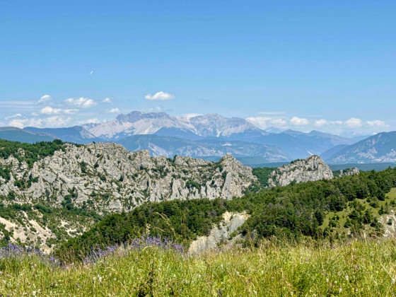 Vue sur le massif du Dévoluy