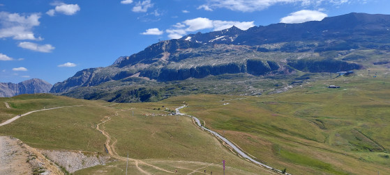 Vue sur le massif du pic Blanc