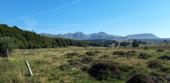 Vue sur le massif du Sancy