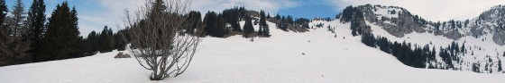 Vue sur le massif Tournette Aravis